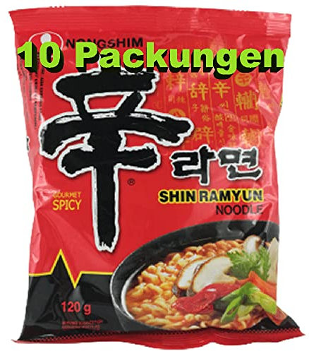 rumarkt Shin Ramyun Instant Nudeln Gourmet würzig 10er Pack (10 x 120g) Instantgericht