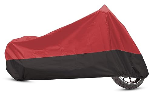 uxcell Motorcycle Cover Motorbike Full Cover Outdoor Waterproof Rain Dust Protector 190T XXL Red Black for Honda Most Full Dress Touring Cruiser Scooters Universal