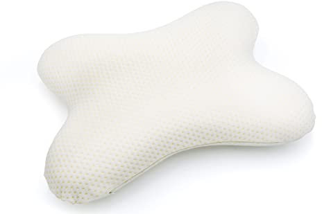 Lifenaxx Kissen gegen Nackenschmerzen/ergonomisches Kopfkissen für Rücken- und Seitenschläfer LX-036 - Hergestellt aus hochwertigem Memory-Schaum, Weiß