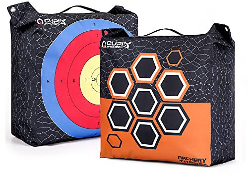 SHARROW Zielscheibe für Bogenschießen Komposit Faser Pfeilziel Tasche 40x40x20cm Armbrust Zielscheiben für Jagd Praxis Schießen und Targeting Praxis