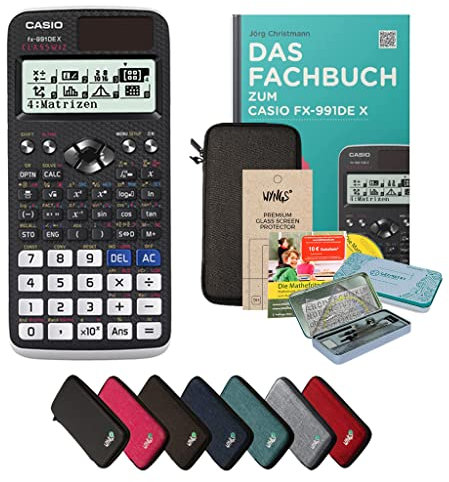 CALCUSO Streberpaket Dunkelgrau mit Taschenrechner Casio FX-991DE X