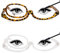 Kodilin Frauen rotierende faltbare Make-up-Brille, umkehrbare Linse Make-up-Spiegel, tragbare Hilfs presbyopischen Spiegel, Einzel Auge Make-up Lupe Brille 2 Packung, Klar+Leopard 3.5