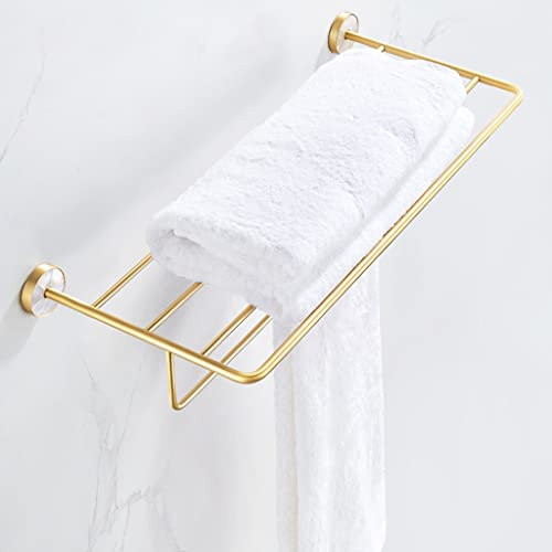 CRODY Rejilla de Toallas Ligeras Rejillas de Toallas de Alta Gama de Lujo, Portavasos Plegables de Baño, Estante de Baño Inodoros Colgante de Baño Colgante de Baño