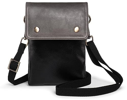katloo Sac à Main pour Femmes, étui pour Téléphone Portable, Sac à Bandoulière en Cuir Véritable, Sac Banane pour Smartphone, étui pour Téléphone Portable de Travail