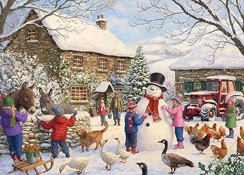 Otter House Gift Jigsaw Puzzle 1000 Piece - Christmas at The Farm