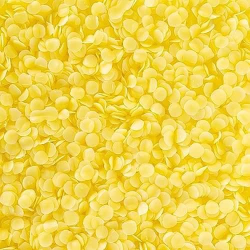 100g Cire d'abeille,Cire d'abeille pour Cosmétique,Cire d’abeille Pastilles Sans Additifs, pour Les Cosmétiques,DIY et la Fabrication de Bougies et Entretien du Cuir/Bois
