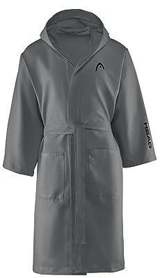 osama home HEAD Active - Accappatoio Uomo e Donna con Cappuccio e Tasche, Accappatoio Microfibra Leggero a Rapida Asciugatura - Accappatoio Donna e Uomo Morbido, Assorbente e Salvaspazio