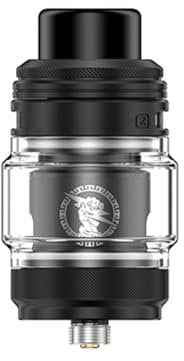 Atomizador Z Fli Tank 5,5ml ResistenciasZ Series Coil 810 Drip Tip Flujo de aire superior Leakproof E Cigarette Atomizador Original (Negro) - No Nicotine