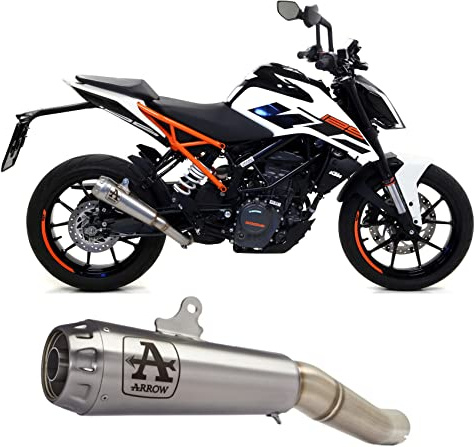 arrow d'échappement approuvé pro-race nichrom compatible avec ktm duke 125 2017 2018 2019 2020