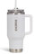 IGLOO Thermobecher Travel Mug 32 – 950 ml Edelstahl Isolierbecher mit Strohhalm, weiß, auslaufsicher, Kohlensäure geeignet, hält Getränke 12h heiß & 48h kalt, BPA-frei, ideal für unterwegs