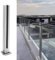 CAVATINY Glasgeländerpfosten aus Edelstahl 304 – Geländerpfosten mit Gebürstet – Rostbeständigkeit für Veranda, Balkon, Pool, Garten, Innen- und Außenbereich (Doppelter Schlitz, 85cm Höhe)