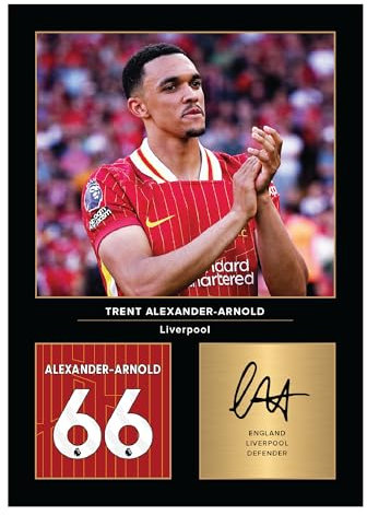 Icons Wall Art Trent Alexander - Arnold Signed A4 Printed Photo Picture Display Gift For Liverpool Fans Digitally Reproduced Signature Unframed