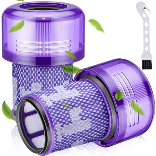 2 Piezas Filtro para Dyson V12, Hepa Aspiradora Replace para Dyson V12 Slim Absolute Filter, para Dyson V12 Slim Absolute Extra/Total Clean/Fluffy Accessories Rear Filter, Replacement Part#971517-01