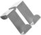 Mr. Gadget's Solutions Stainless Steel Over Door Hooks Reversible Hangers for Cupboard Cabinet Drawer Kitchen Bathroom etc - Pack of 2 Silver