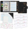 Liemuao A7 Budget Planner Deutsch,Budgetplaner Geldumschläge,Sparen mit Umschlagmethode,Sparbuch mit Folien,Ringbuch Finanzplaner, Geld Organizer mit Budgetbogen,Etiketten (Schwarz)