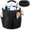 PRITOK Putzmittel Organizer: Putzkorb Organizer mit Griff, Faltbarer Putzmittel Aufbewahrung, 28x28CM Gartenwerkzeuge Tasche mit 6 Außentaschen,Universal Reinigungs-Caddy für Garten, Badezimmer