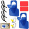 Swimming Pool Pipe Holder,Pool Schlauchhalter,Schwimmbad Rohrhalterung,Compatible with Intex and Bestway Pools zubehör,Suitable for 30-37mm schlauchstutzen,2 Stück (BLAU)