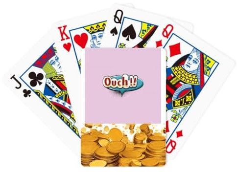 no/no Ouch Boom Diagramm Cartoon Gold Spielkarte Klassisches Spiel