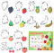 Lot de 12 Emporte-Pièces en Forme de Fruits, Moules à Biscuits Sandwich en Forme de Fruits pour Bricolage, Pâtisserie, Fournitures de Cuisine