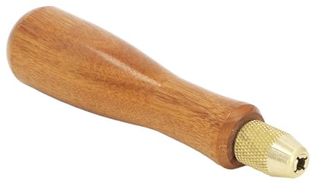 Manche de Lime en Bois de Remplacement Professionnel, Poli Fin, avec Colliers Métalliques Solides pour Outil de Coupe de Limes, Limes Métalliques, Limes à Bois, Tournevis, Perceuses à Main