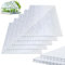 Gimisgu 10 planchas alveolares de policarbonato (60,5 x 121 cm) 8 mm, 1,2 kg/m², placas de doble puente para invernadero, jardín