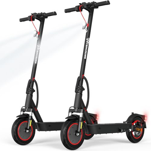 EVERCROSS EV10K PRO E Scooter mit Straßenzulassung, 10'' Faltbarer Electric Scooter ABE, Elektroroller Erwachsene mit App & LED Display, 400W Motor, 10,4AH Batterie, 20 KM/H, duales Bremssystem (ABE)