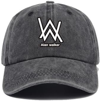 A-lans Walkers Baseball Cap Hat Anime Snapback Cap Hip-Hop Flat Adjustable Hat Denim, mehrfarbig, Einheitsgröße