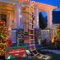 RECHOO Weihnachtsbeleuchtung Außen, 400 CM Leiter Lichterketten Außen mit Weihnachtsmann, 10 Lichtmodi und 2 Lademodi Weihnachtsdeko Aussen, Solarlampen für Außen Innen Weihnachtsbaum Weihnachten Deko