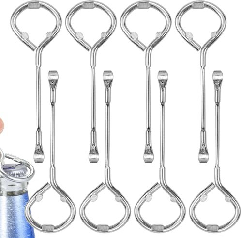8PCS Metal Paint Can and Bottle Opener Tool,Multi Purpose Steel Beer Jar Tin Manual Opening Tool for Paint Can Varnish Bucket Paint Bucket Bottle Opener