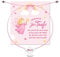 BOOMTOP Schutzengel Armband Mädchen Taufe Geschenk Armbänder Engel Glücksbringer Taufkind Taufkarte Glücksarmband Verstellbar 30cm Armkettchen Junge Mädchen Geschenk zur Taufe Kommunion Rosa/Blau