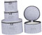 SiaBiced Lot de 4 Récipients de Rangement en Porcelaine pour Assiettes, Tasses, Vaisselle
