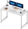 ODK Bureau, Petit Bureau, Table D'ordinateur, Table de Bureau, Bureau Moderne Simple pour Le Bureau à Domicile (Blanc, 120 x 48 cm)