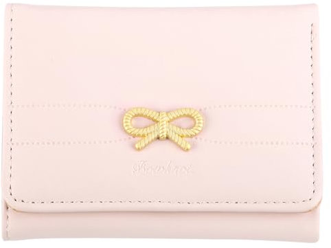 Gosknor Portafoglio Fiocco Rosa, Portafoglio Carino Portafoglio Donna Fiocco Elegante Portafoglio Porta Carte Fiocco Pelle Portafoglio per Ragazze con Finestra per Documenti per Donne e Ragazze