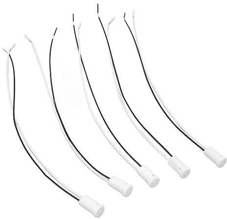 EVTSCAN Douille d'ampoule en céramique G4 24 V 5 A Douille haute température résistante à la chaleur pour ampoules halogènes LED Idéal pour les systèmes d'éclairage basse tension