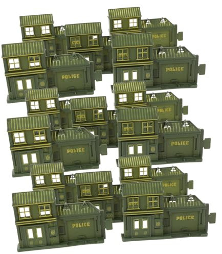 JOINPAYA 12stücke Miniatur Polizeistationen Modell Realistische Sandtisch Dekoration Für Kinderzimmer Und Mini-landschaften Für Kreative Spiel Und Deko-Ideen