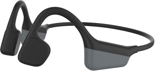 DOJANI Swimming Headphones, Bone Conduction Headphones Bluetooth 5.3,IP68 Waterproof Open Earphones, Wireless Sports Underwater Headphone for Swimming,Running,Cycling