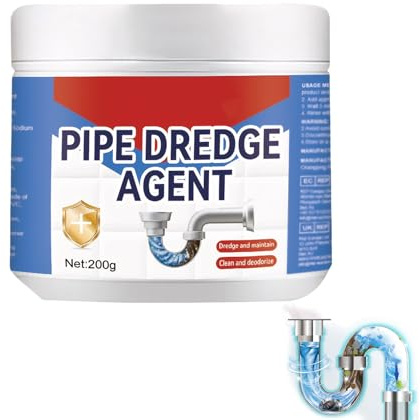 Drain Unblocker, Sink Cleaner,Strong Sink And Drain Cleaner Fast Unblocking, Powerful Pipe Dredge Agent Dissolving Blockages for All Pipes (200g)