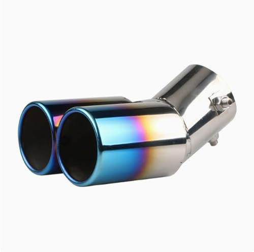 UUJYSEXW Auspuffblende für Hyundai Kona (2017 2018 2019 2020 2021 2022 2023 2024), Auspuffblenden Auspuff Endrohr Auto-Auspuff Endrohre & Endrohrteile Endrohrblende,Blue dobl Curve