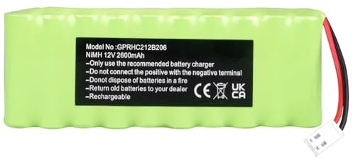 NiMH Batterie Compatible avec Roto GP210AAHCB10BMX, GPRHC212B206, 2412-3011, ROTO ZEL, WDT-S RT2-SF G2 / G3 / G4 Roto Akku, Adaptée aux Fenêtres de Toit et Aux Volets Roulants
