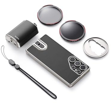 TELESIN Fun Shot Mastergrip Photography Kit for Samsung Galaxy S25 Ultra | Phone Camera Grip + Case + 67mm VND Lens + 67mm CPL Filter, Ergonomic Professional Master Handle Holder