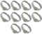 HNsdsvcd 10 Pcs Verstellbare Edelstahlringe Basen Aus Edelstahl Verstellbare Ringe Basen Für Schmuckliebhaber Schmuckdesign Vorräte