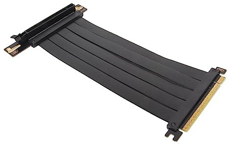 Asixxsix PCI-E 4.0 Riser-Kabel, PCIe 4.0 X16 20 Mm Hochgeschwindigkeit Flexibler Extender-Kartenverlängerungsanschluss, Hochgeschwindigkeit Flexible GPU-Erweiterung (60 cm)