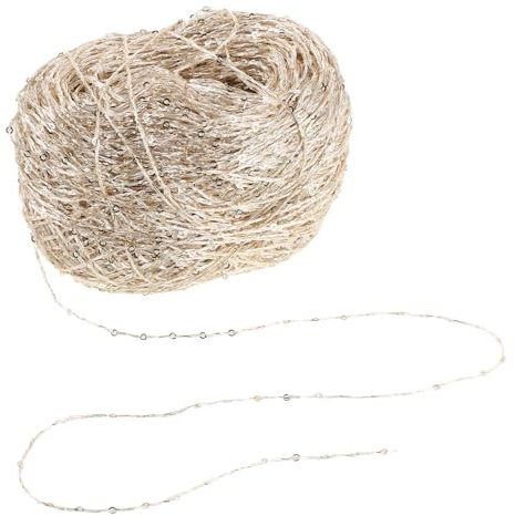 Garvalon Filato Glitterato Con Paillettes Per Uncinetto Iarde Morbido Per Sciarpe Cappelli E Maglioni Accessori Di Filato Per Progetti Autunnali