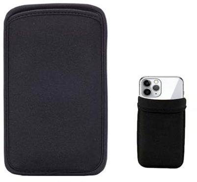 Febbya Mobiltelefonstrumpa mobilskal, stötsäkert universalfodral kompatibelt med mitiPhone 17 16 15 14 13 12 Pro Max Plus, Samsung S25 S24 S23 Ultra, utomhus mobiltelefon filt skydd, tygbärväska för