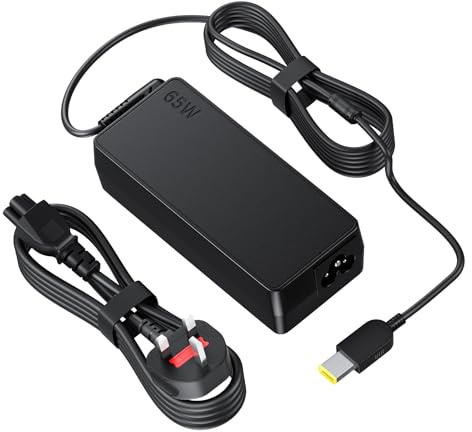 65W Laptop Charger Yellow Tip for Lenovo Thinkpad Yoga, Square Non-USB-C | Fit T430/T440/T450/T460/T470/X240-X270/E/L series,Yoga 2 11/11S/13/260;supports ADLX65NLC2A ADLX65NCC3A ADLX65NCC2A