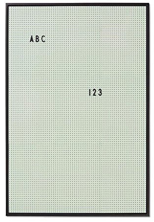 Design Letters Letterboard A2 Grün | Stecktafel 66x45 cm | Memoboard | Filz-Buchstabentafel zur Dekoration | Message Board für zimmer deko, büro deko, Wanddeko | Stecktafel Buchstaben | Memotafel