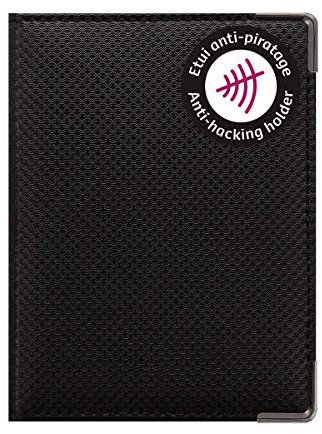 Color Pop Portefeuille extraplat Anti-RFID (Noir) – Fabriqué en France – PVC