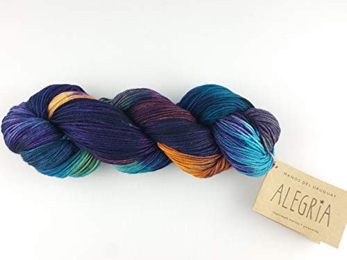 Manos Del Uruguay Alegria A7105 Malvin, 100g, Sockenwolle handgefärbt