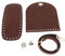 Baoblaze Taschenboden zum Häkeln, Häkeltaschen Taschenabdeckungen, PU Ledertasche Strickset Taschenboden, Taschenzubehör zum Nähen mit Tasche Twist Lock Taschenriemen für Tasche Herstellung, Kaffee