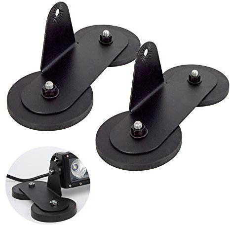 RIGIDON 2 Pièces Fort magnétique support, magnétique base ventouse support pour led light barre, barre lumineuse led, phare de travail led, pour offroad voiture camion SUV 4x4 (Mode B)